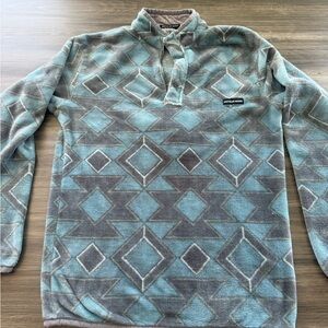 Southern Marsh Fuzzy Blue and Gray Pullover